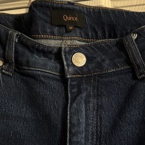 Quince Cropped Wide Leg Jeans